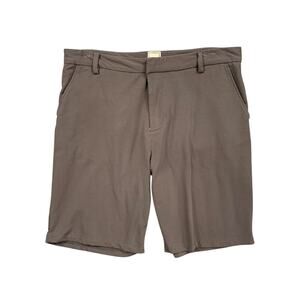 Swet Tailor Shorts Mens 34 Graphite Grey Cotton Stretch Everyday Chino Golf